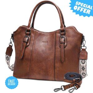 Brand New VASCHY Hobo Bags N/A Black Vegan Leather